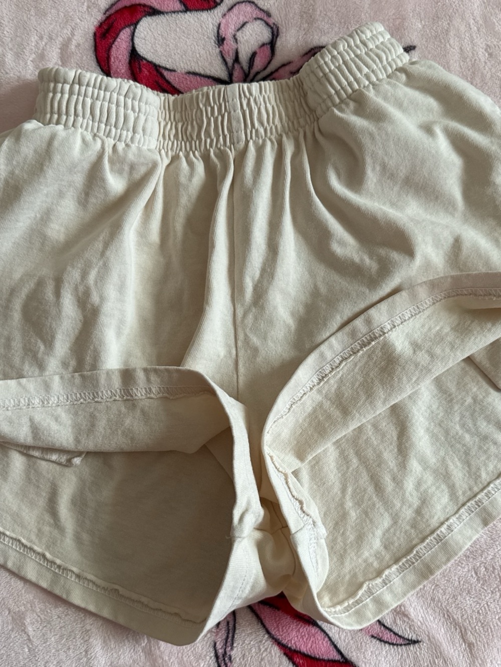 NWOT Los Angeles apparel white cream gym shorts XS - Picture 4 of 5